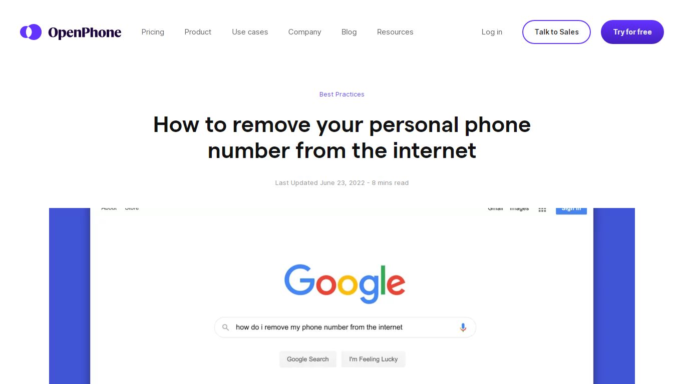 How to remove your personal phone number from the internet - OpenPhone Blog
