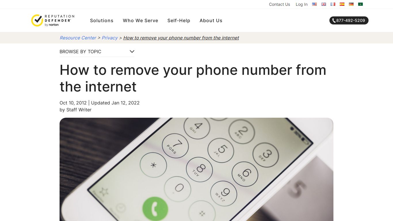 How to remove your phone number from the internet